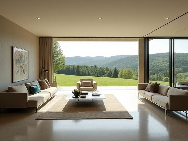 Luksuriøs villa i Asker med store vinduer